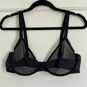 Cuup| The Plunge Mesh Bra Bralette Black 36D